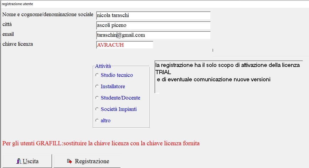 registrazione