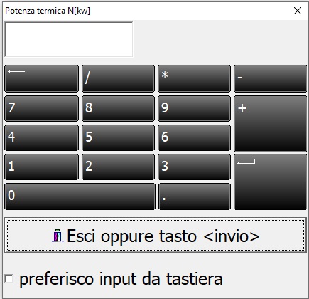 menu tastiera